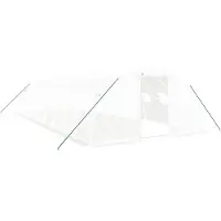 vidaXL Gewächshaus mit Stahlrahmen Weiß 40 m² 10x4x2 m