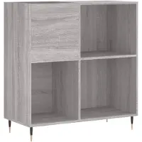 vidaXL Plattenschrank Grau Sonoma 84,5x38x89 cm Holzwerkstoff