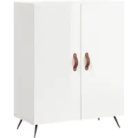 vidaXL Sideboard Hochglanz-Weiß 69,5x34x90 cm Holzwerkstoff