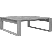 vidaXL Couchtisch Grau Sonoma 100x100x35 cm Holzwerkstoff