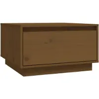 vidaXL Couchtisch Honigbraun 55x56x32 cm Massivholz Kiefer
