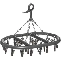 5five Simply Smart Wäschetrockner, hängend, 24 Clips in schwarz - 5five Simple Smart