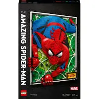 LEGO 31209 ART The Amazing Spider-Man Poster, 3D Wandbild-Set, baubares Leinwandbild, Superhelden-Deko, kreative Aktivität, Comic-Geschenk für Jugendliche und Erwachsene