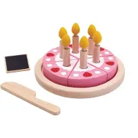 PlanToys Holzspielzeug Geburtstagskuchen-Set