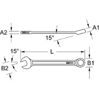 Ks Tools XL Ringmaulschlüssel abgewinkelt