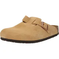 Birkenstock Boston Suede Latte Cream - EU 44