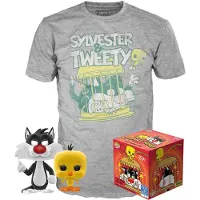 Funko POP! Sylvester und Tweety T-Shirt mit POP! - Looney Tunes : XL Größe: XL