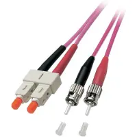 EFB Elektronik Duplex Jumper SC-ST 50/125µ, OM4, LSZH, erika violett, 3.0mm, 2m Hersteller: (O0347.2)