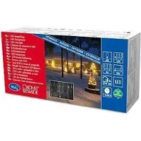 Konstsmide - LED Eisregen Lichtervorhang, 96 warm weiße Dioden, 24V Außentrafo, weißes Kabel ; 2743-102