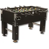 Winsport Bandito, Tischfußball Kickertisch "Profi-Soccer DeLuxe", schwarz, Standardstangen (ST)