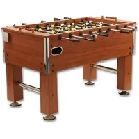 Winsport Bandito, Tischfußball Kickertisch "Profi-Soccer DeLuxe", braun, Standardstangen (ST)