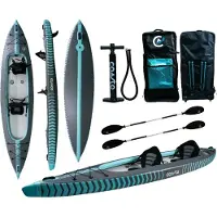 Coasto KAJAK CAPITOLE 2 Places aufblasbar Kanu Touring Boot 2er Kayak 426cm