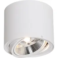 QAZQA Smarter Deckenstrahler Weiß Dreh und Schwenkbar inkl Wifi GU10 111mm Rondoo Up