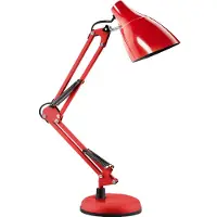 ORNO Schreibtischlampe Dian 60 W E27 Stahl, Rot – On-Dl-1/R