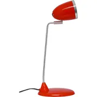 MAUL Tischlampe rot LED MAULstarlet E27 aus Metall mit drehbarem Lampenkopf