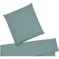 Elegante Halbleinen Bettwäsche Breezee salbei 155x220 cm + 80x80 cm