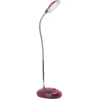 Brilliant LED Tischleuchte Timmi | zeitlose Bürolampe | Kunststoff/Metall | pink | Individuell einstellbar