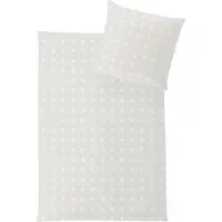 Hefel Tencel Bettwäsche Classic Würfel elfenbein