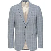 SELECTED MEN Herren Sakkos Slhslim-liam Grey/blue Check Blz Flex B - Grijs - Größe 46