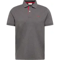 Gant Poloshirt Herren Contrast Pique Polo Antracit Melange-XXXXXL