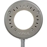 MAUL Tischleuchte MAULarc LED 3.000 K Standfuß silber