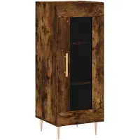 vidaXL Sideboard Räuchereiche 34,5x34x90 cm Holzwerkstoff