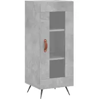 vidaXL Sideboard Betongrau 34,5x34x90 cm Holzwerkstoff