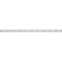vidaXL Maschendrahtzaun mit Bodenflansch Grün 1,1x25 m