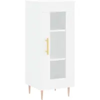vidaXL Sideboard Weiß 34,5x34x90 cm Holzwerkstoff