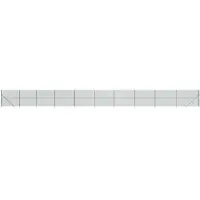 vidaXL Maschendrahtzaun mit Bodenhülsen Grün 1,6x25 m