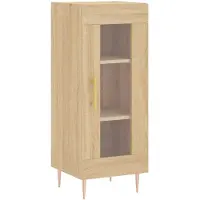vidaXL Sideboard Sonoma-Eiche 34,5x34x90 cm Holzwerkstoff