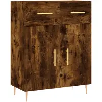 vidaXL Sideboard Räuchereiche 69,5x34x90 cm Holzwerkstoff