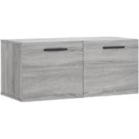 vidaXL Wandschrank Grau Sonoma 80x36,5x35 cm Holzwerkstoff