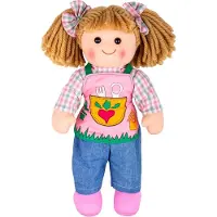 Bigjigs Weiche Kuschelpuppe Elsie - 35 cm