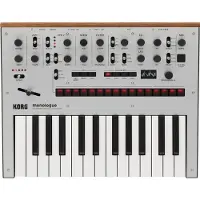 Korg monologue, Analoger Synthesizer, Silber, OLED, AC, Akku, AA, 8 h