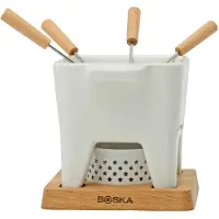 Boska Tapas Fondue Set Bianco L - Fondueset - Spülmaschinen- und mikrowellenfest - 600 ml