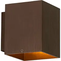 QAZQA Moderne Wandleuchte dunkelbronze quadratisch - Sola