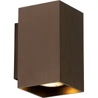 QAZQA Moderne Wandleuchte dunkelbronze quadratisch - Sandy