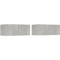 vidaXL TV-Schränke 2 Stk. Betongrau 80x30x30 cm Holzwerkstoff