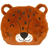 Atmosphera for Kids Kissen "Panther" in Braun - Ø 30 cm - onesize