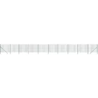 vidaXL Maschendrahtzaun Grün 1,8x25 m Verzinkter Stahl