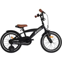 AMIGO Spiel + Freizeit GmbH AMIGO Kinderfahrräder Jungen Explorer 16 Zoll 23 cm Jungen Rücktrittbremse Schwarz/Weiß