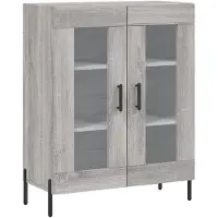 vidaXL Sideboard Grau Sonoma 69,5x34x90 cm Holzwerkstoff