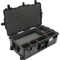 Peli 1615 Air Schutzkoffer Schwarz mit TrekPak Trennwandset