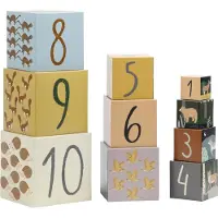Sebra Stapelboxen - 10 st. - Zehen/Baumeister - - One Size - Bauklötze