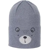 Sterntaler Slouch-Beanie Bär blau melange 4512315_306