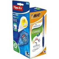 BIC Kugelschreiber-Set Atlantis Classic blauSchreibfarbe blau, 1 Set