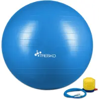 Tresko Gymnastikball Anti-Burst, mit Luftpumpe, Ø 55 cm, blau, belastbar bis 300 kg