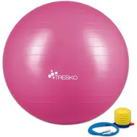 Tresko Gymnastikball Anti-Burst, mit Luftpumpe, Ø 65 cm, rosa, belastbar bis 300 kg