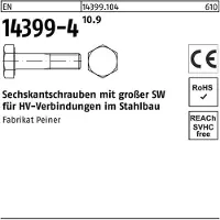 Peiner Sechskantschraube EN 14399-4 M 30 x 135 10.9